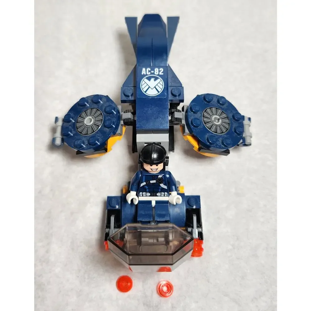 Lego Carnage's Shield Sky Attack Jet Flyer W/ Agent Minifigure 76036 Pre-owned